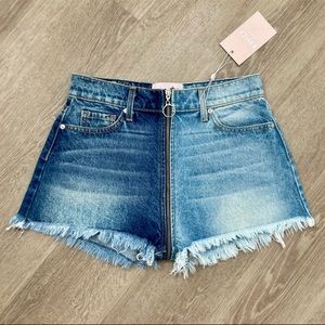Revice Denim Yin Yang Shorts in Tokyo wash cutoff